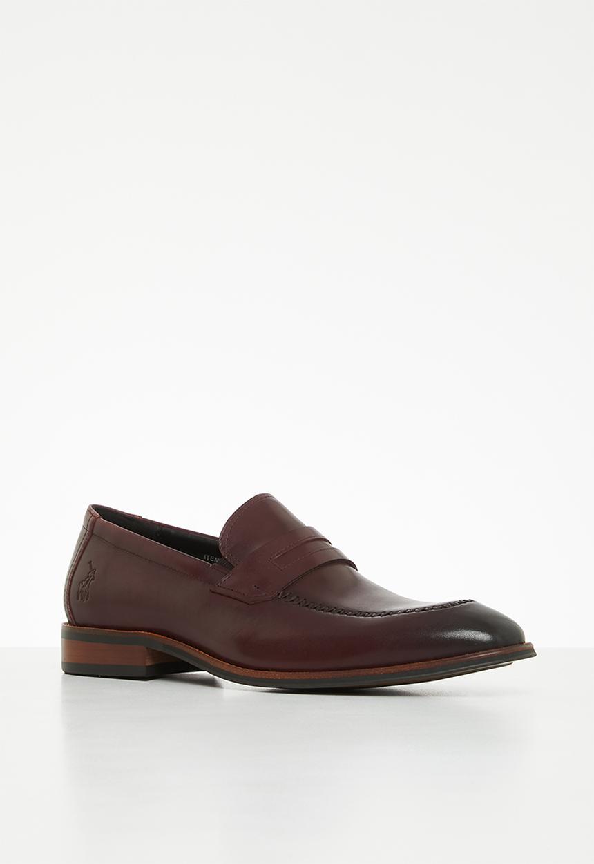 POLO - Penny leather loafer - burgundy
