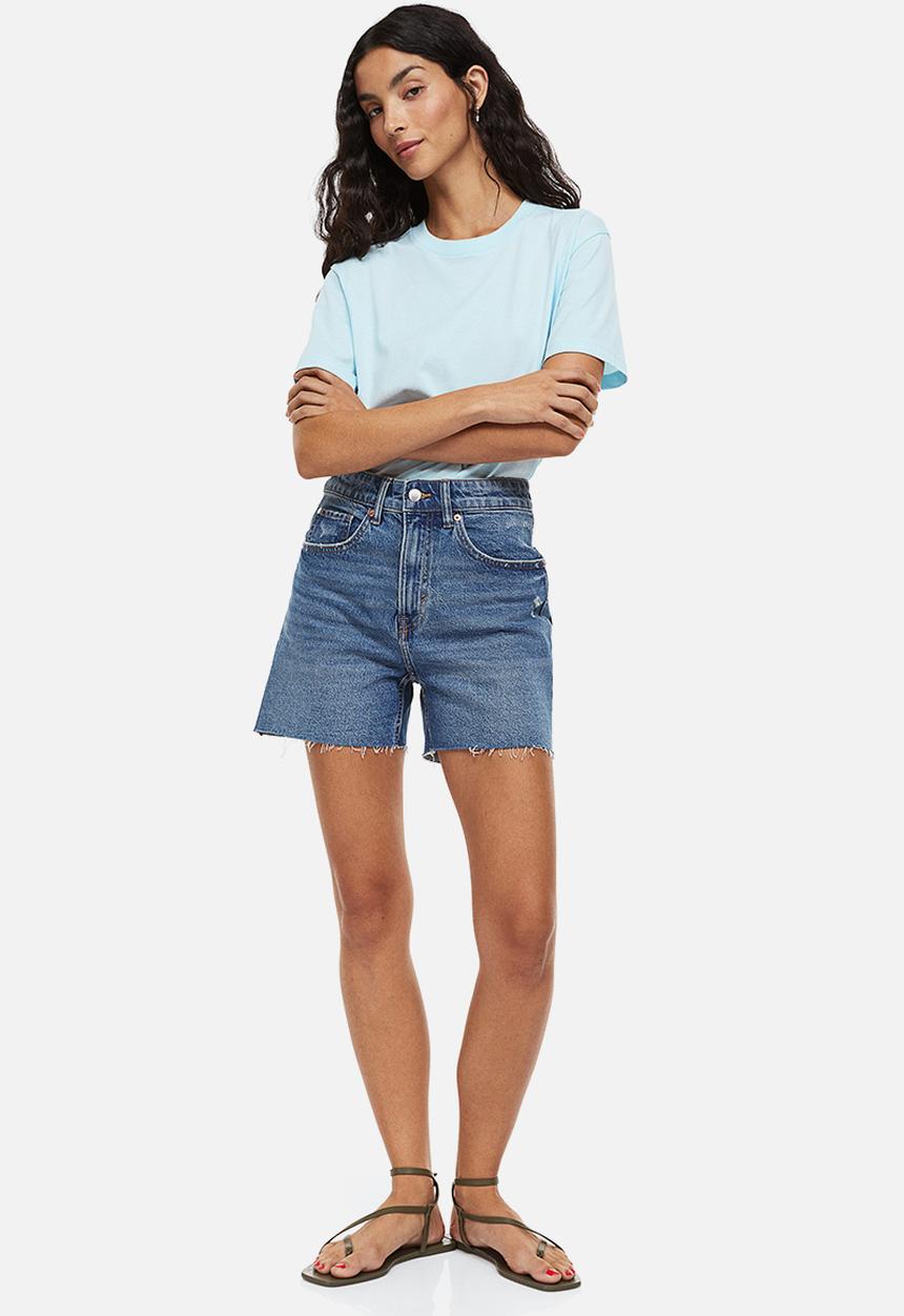 H&M - Cotton T-shirt - light blue