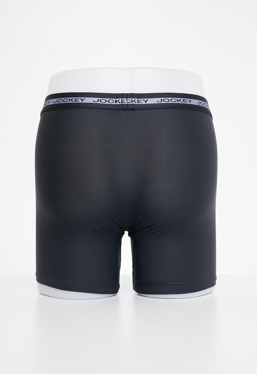 Jockey - Quick dry charcoal art nylon long leg - charcoal
