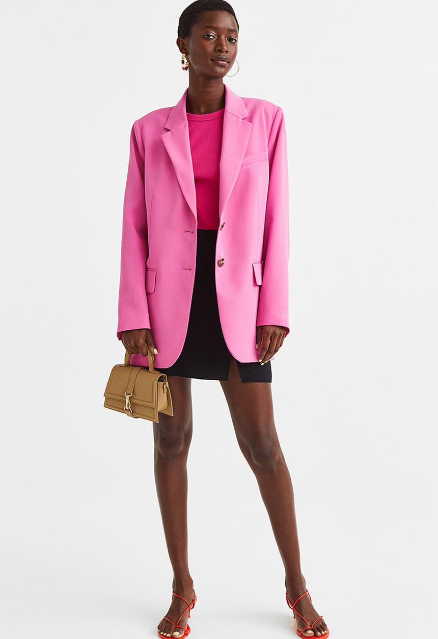 H&M - Cotton jersey vest top - cerise 