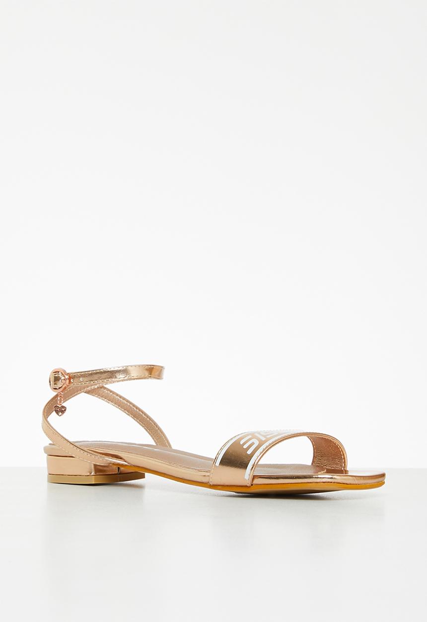 SISSY BOY - Finishing touches ankle strap shoe - rose gold
