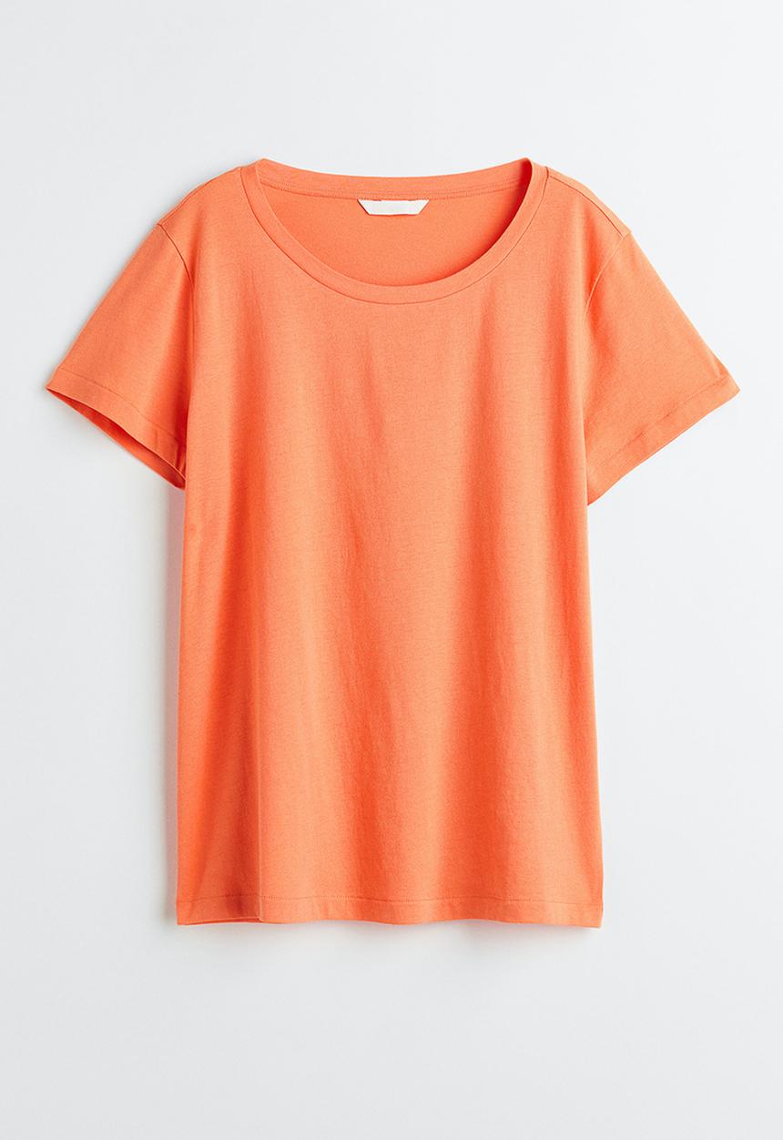 H&M - Cotton T-shirt - orange