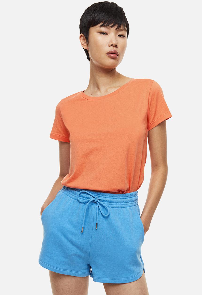 H&M - Cotton T-shirt - orange