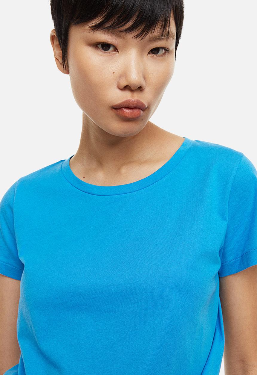 H&M - Cotton T-shirt - bright blue