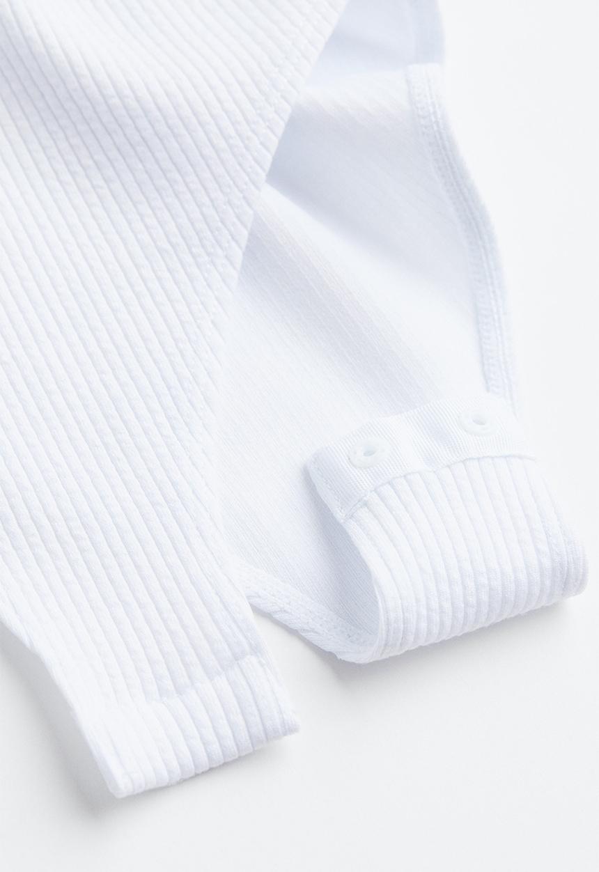 H&M - Ribbed jersey body - white