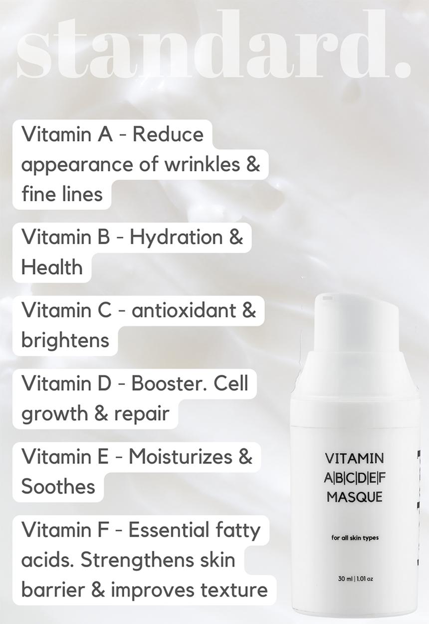 Standard Beauty - Vitamin ABCDEF Masque For Dull & Lacklustre Skin