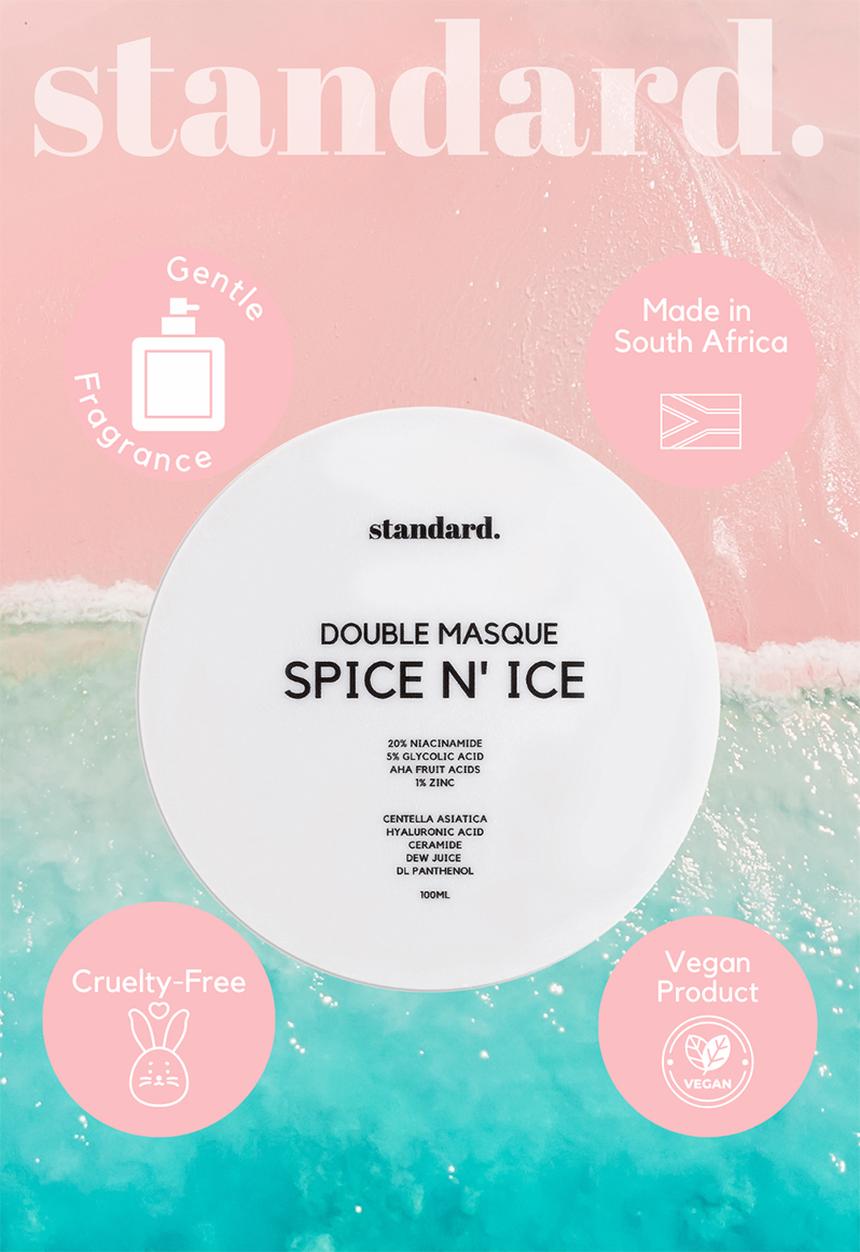 Standard Beauty - Spice N'Ice Double Masque For Resurfacing, Anti- Ageing, Pigmentation