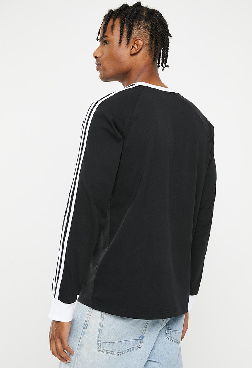 adidas Originals - 3-stripe long sleeve t m - black