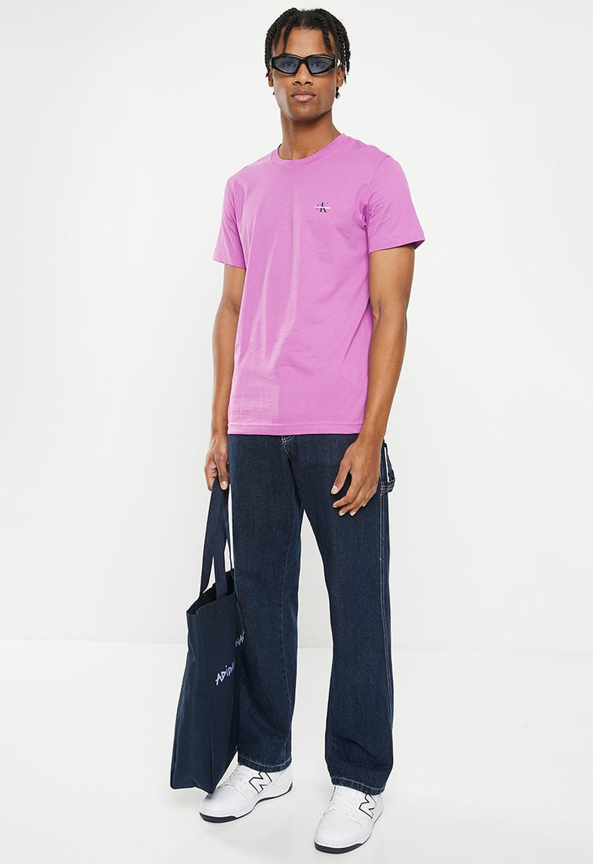 Calvin Klein - 2 Pack monologo T-shirt - iris orchid & ck black