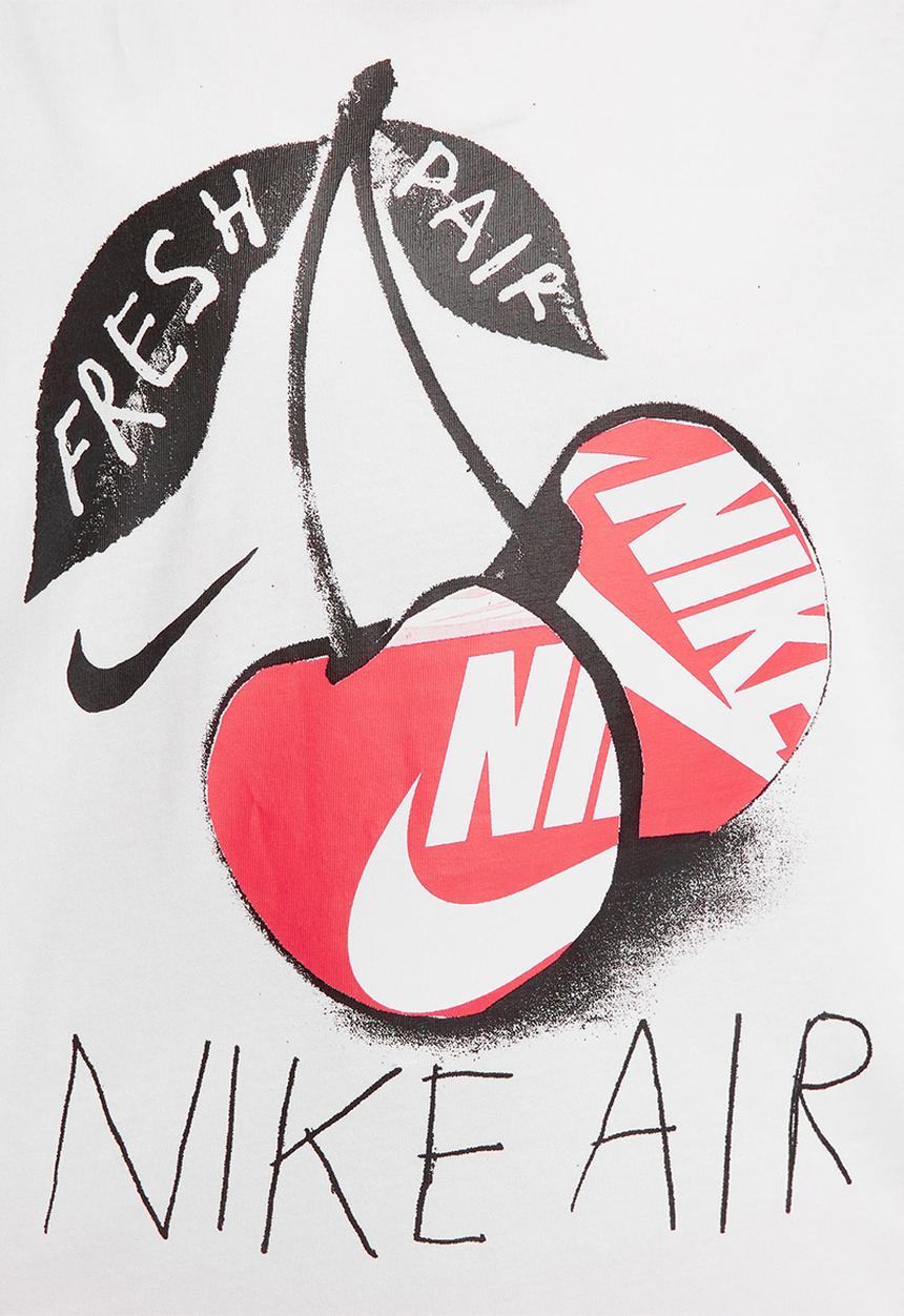 Nike - W nsw tee oc 3 ls os - white/black
