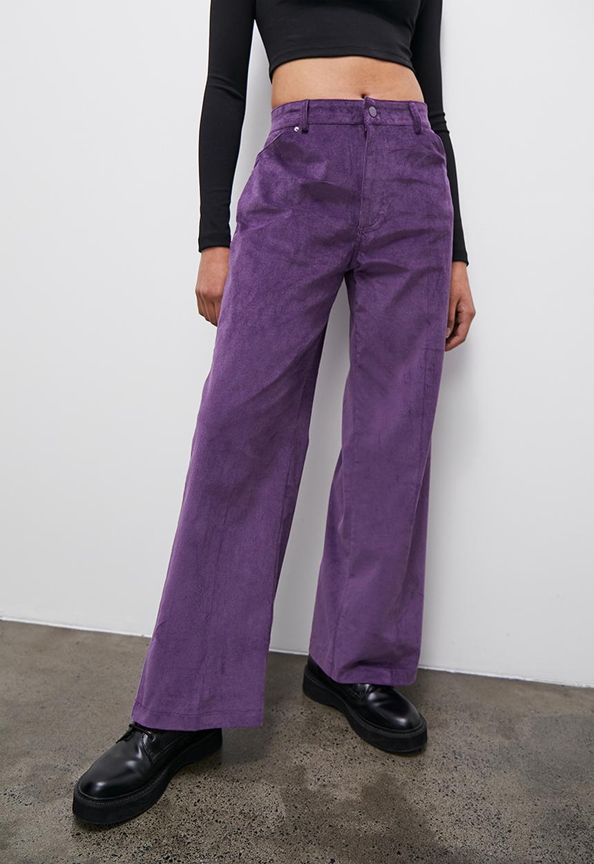 Blake - Corduroy wide leg - purple