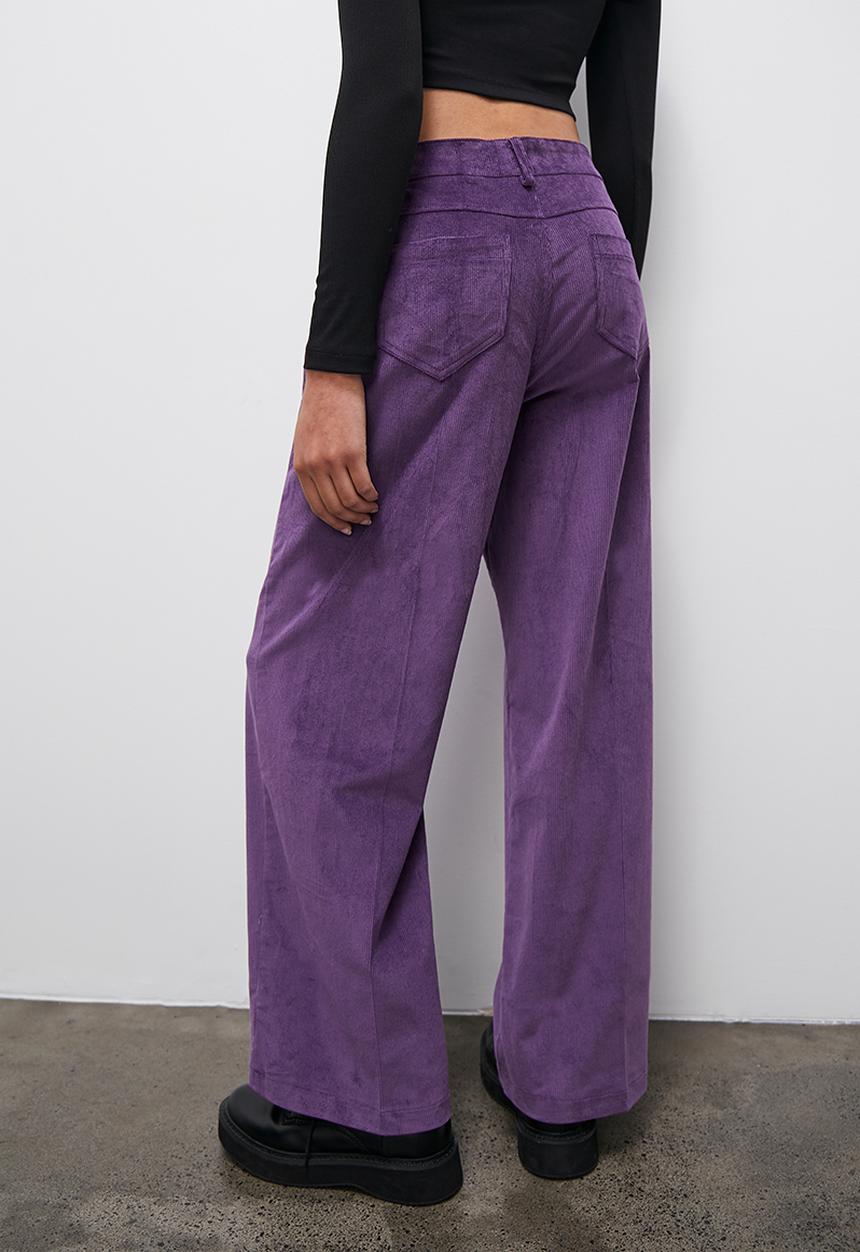 Blake - Corduroy wide leg - purple