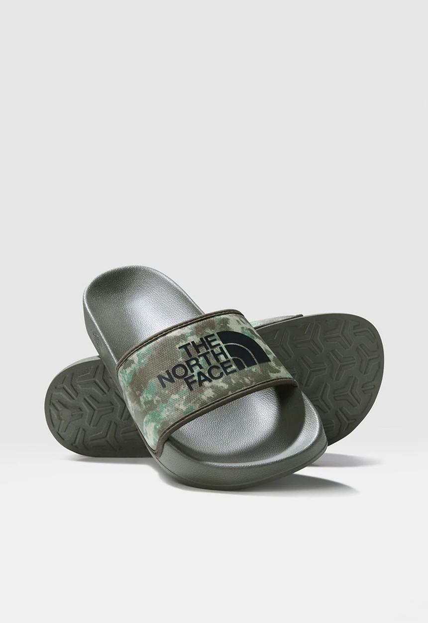 The North Face - M base camp slide  iii - military olive stippled camo print & black