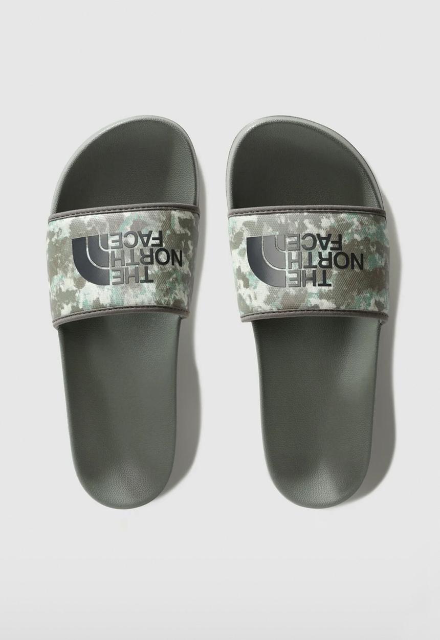 The North Face - M base camp slide  iii - military olive stippled camo print & black