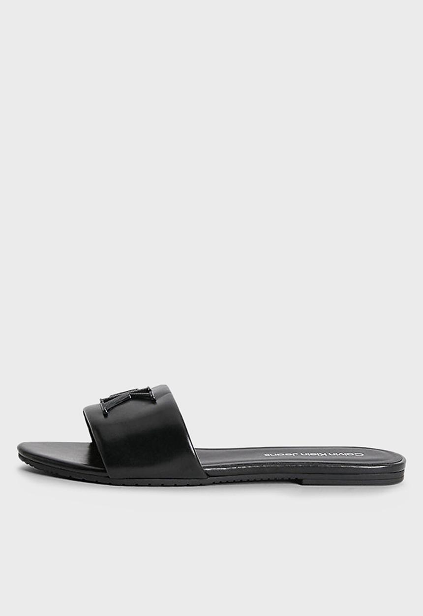 Calvin Klein - Flat sandal slide hw - black
