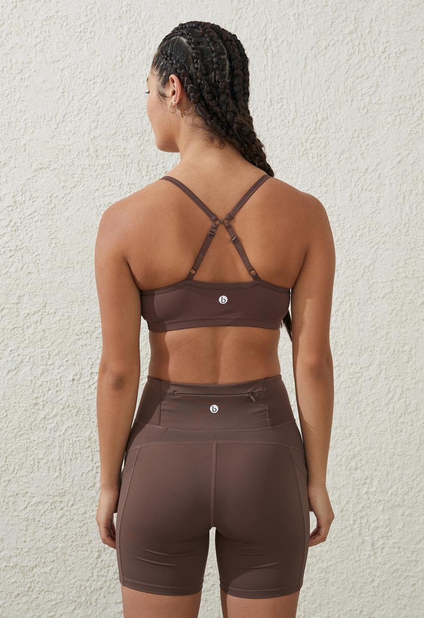 Cotton On - Ultimate rib pocket bike short - deep taupe
