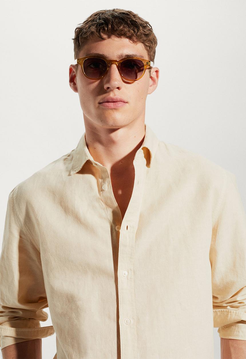MANGO - Shirt calcuta - sand