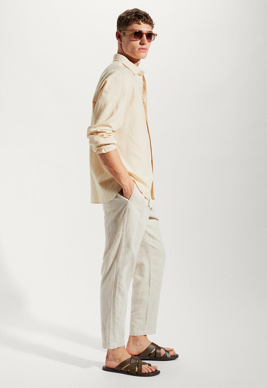 MANGO - Shirt calcuta - sand