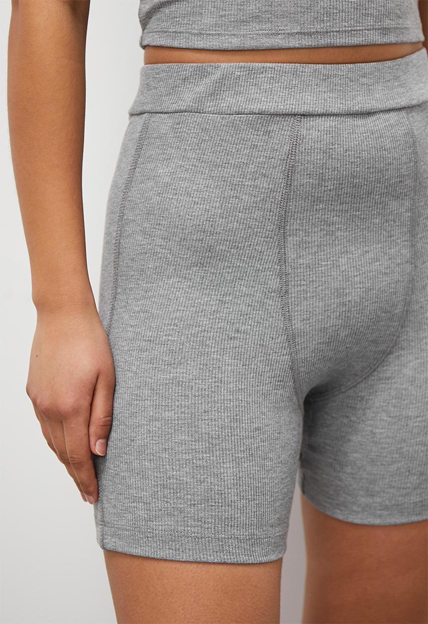 Superbalist - Rib cycle short - grey mel