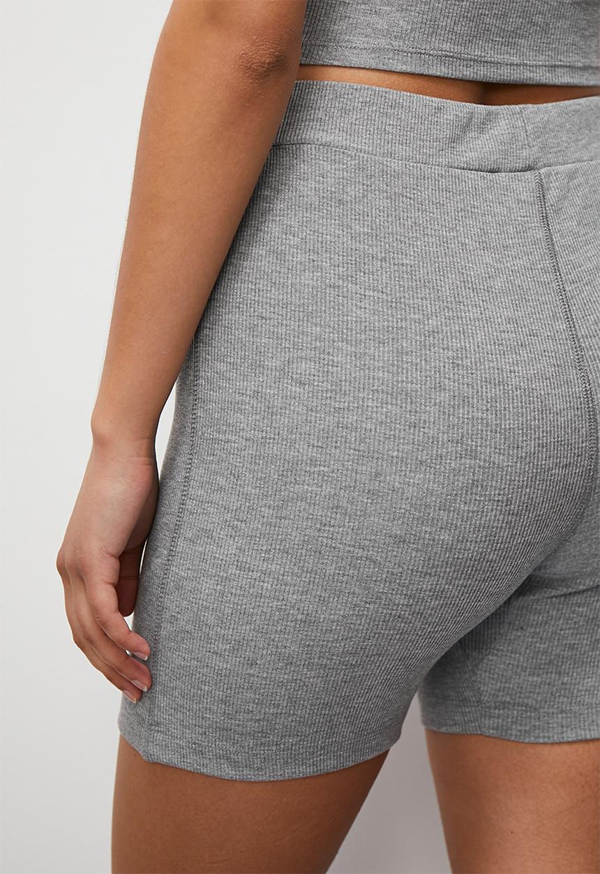 Superbalist - Rib cycle short - grey mel