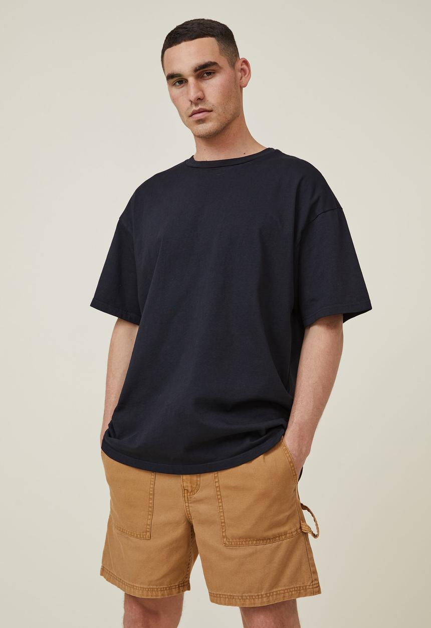 Cotton On - Worker chino short - washed dijon utility