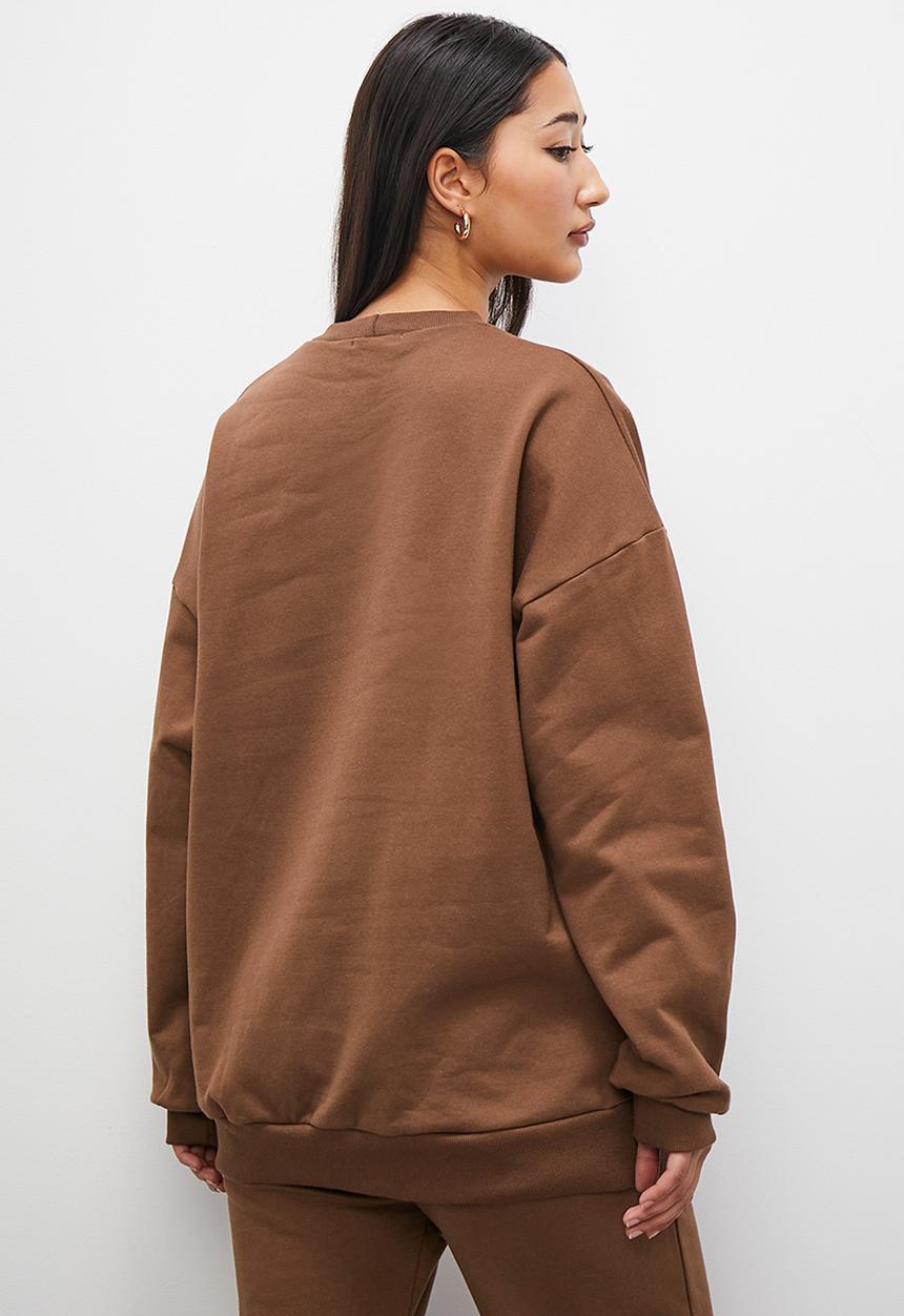 Superbalist - Slouch hoodie - tobacco