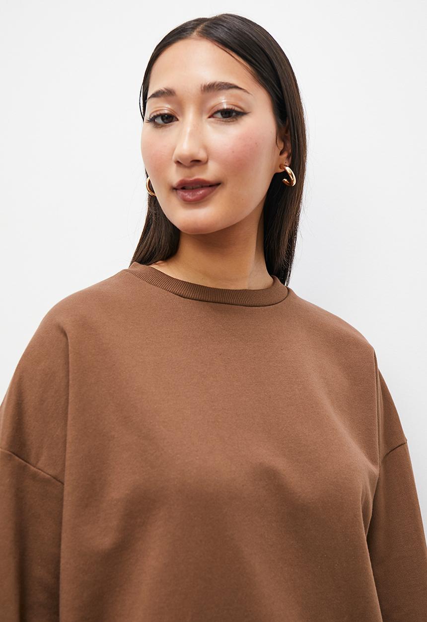 Superbalist - Slouch hoodie - tobacco