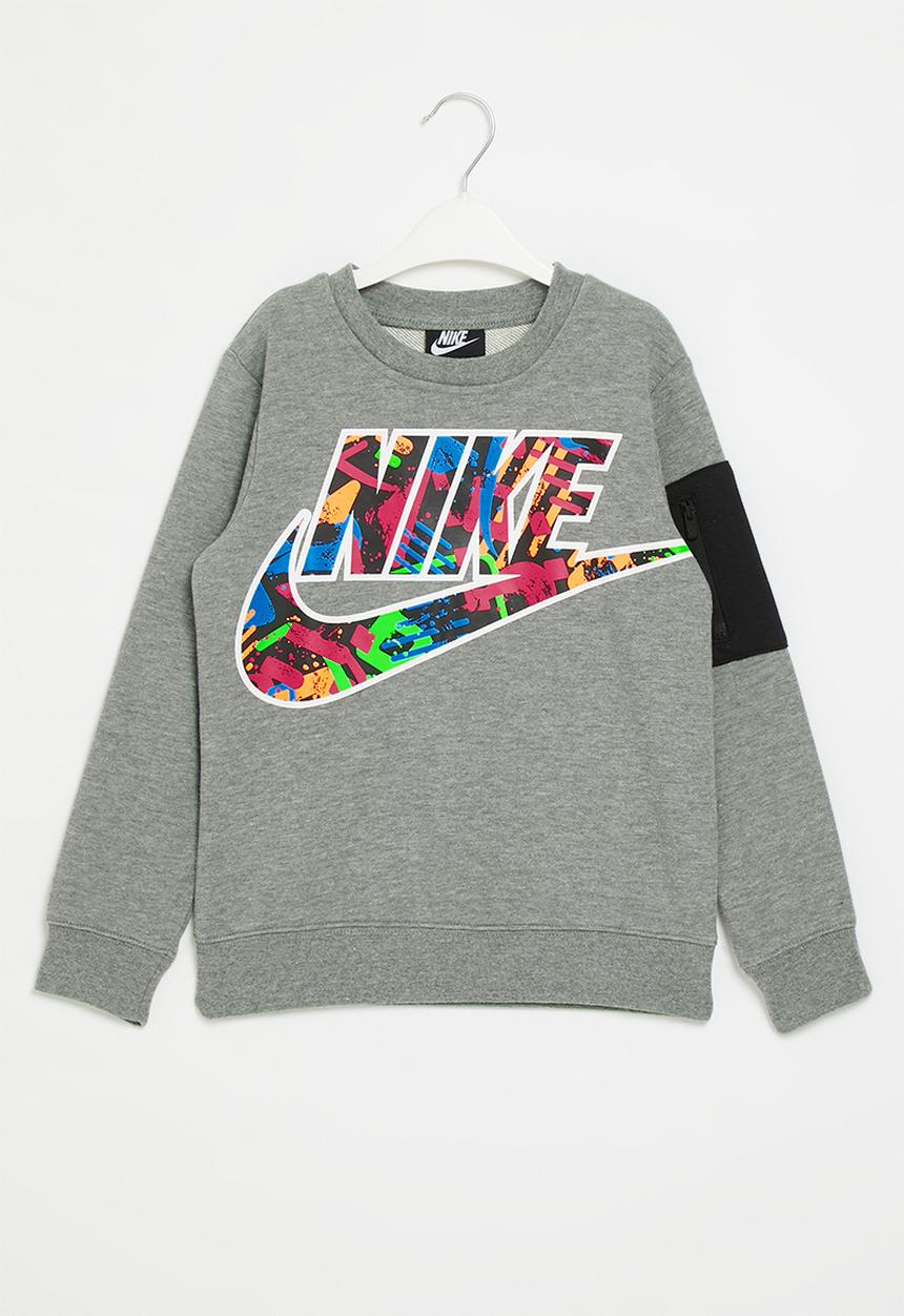Nike - Nkb b nsw thrill zip pkt crew - carbon heather