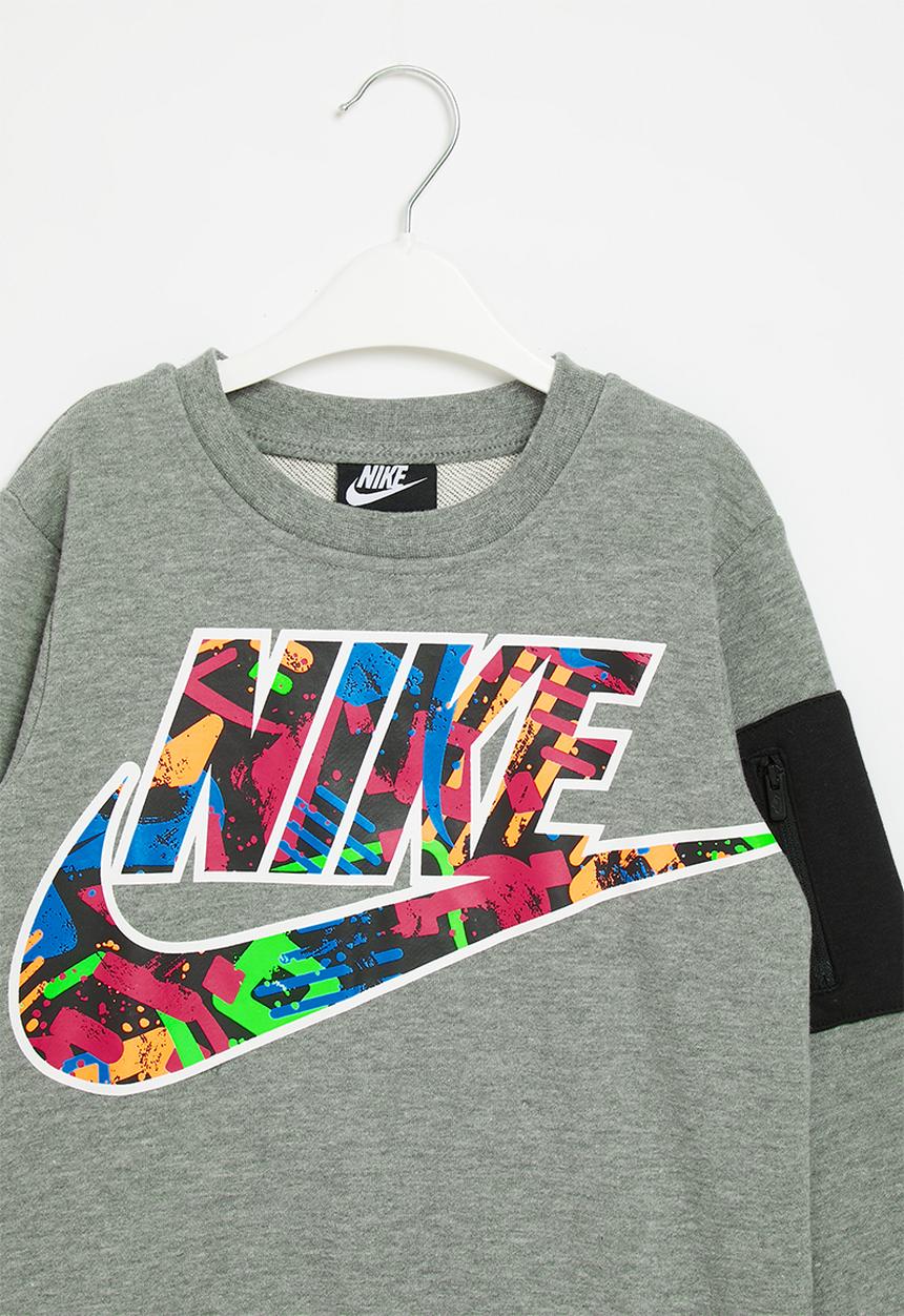 Nike - Nkb b nsw thrill zip pkt crew - carbon heather