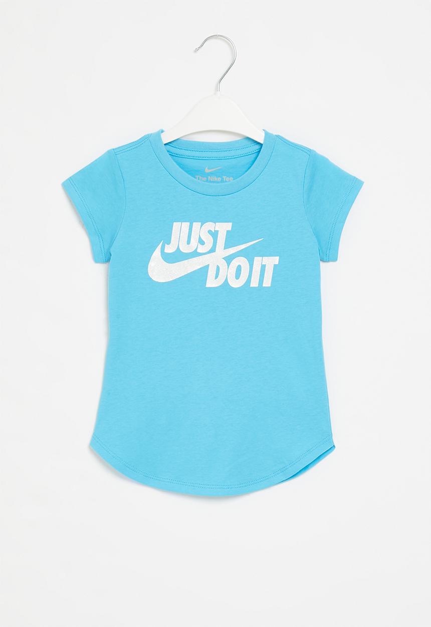 Nike - Nkg jdi swoosh split short sleeve tee - baltic blue