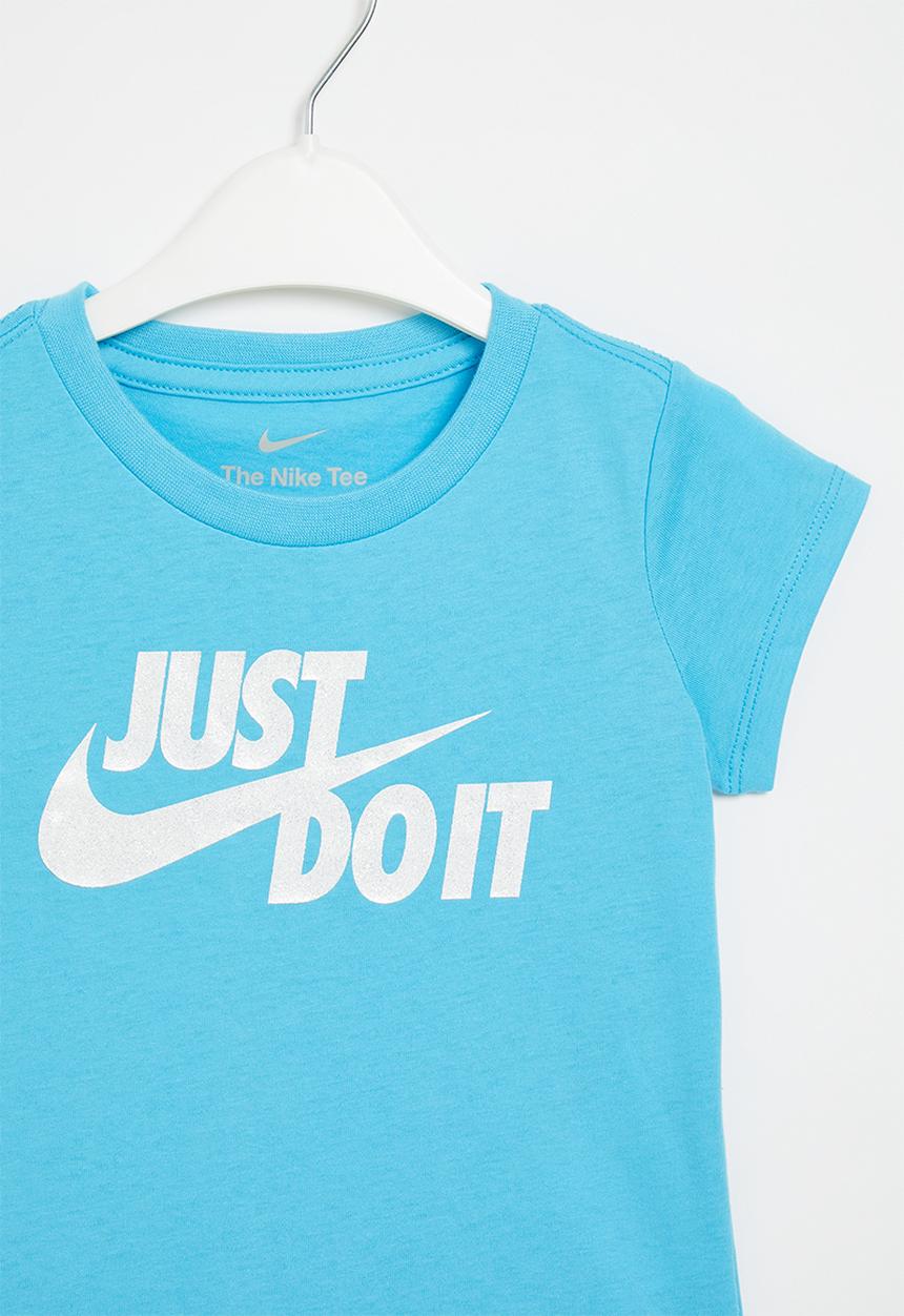 Nike - Nkg jdi swoosh split short sleeve tee - baltic blue