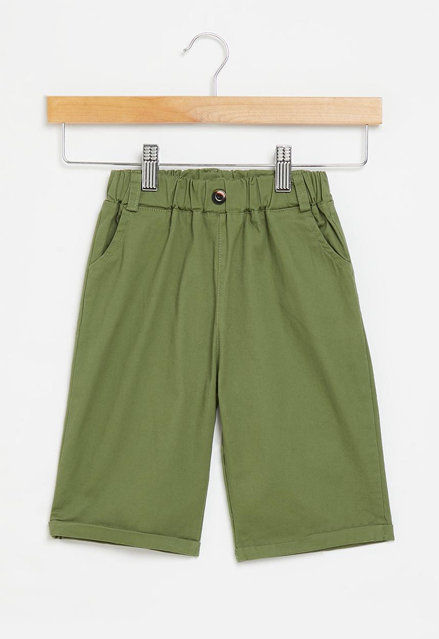 Pop Candy - Elastic waist shorts - green