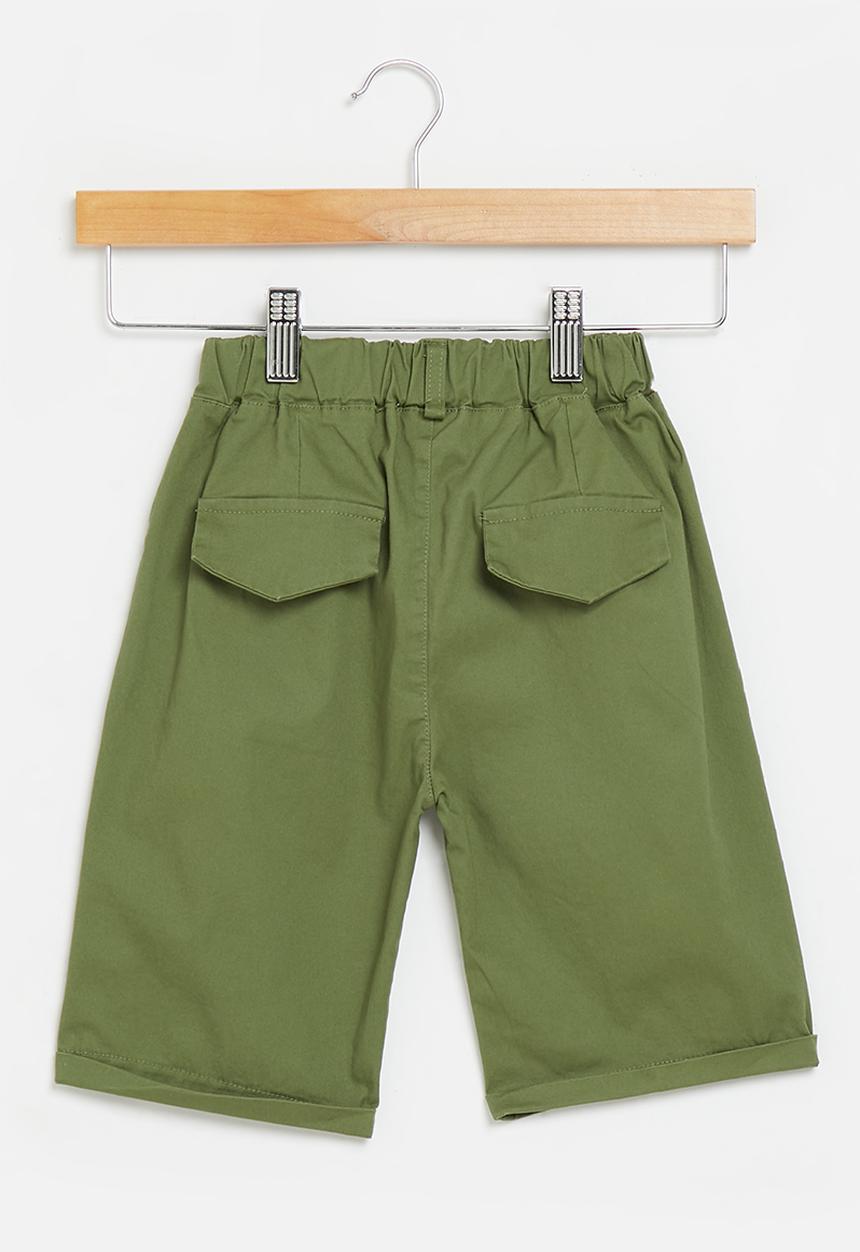 Pop Candy - Elastic waist shorts - green