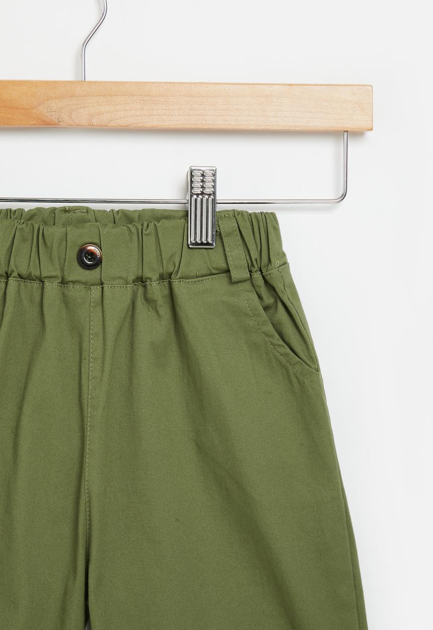 Pop Candy - Elastic waist shorts - green
