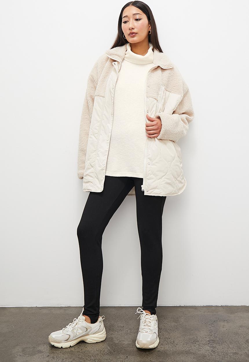 Superbalist - Soft touch oversize poloneck tunic -  white