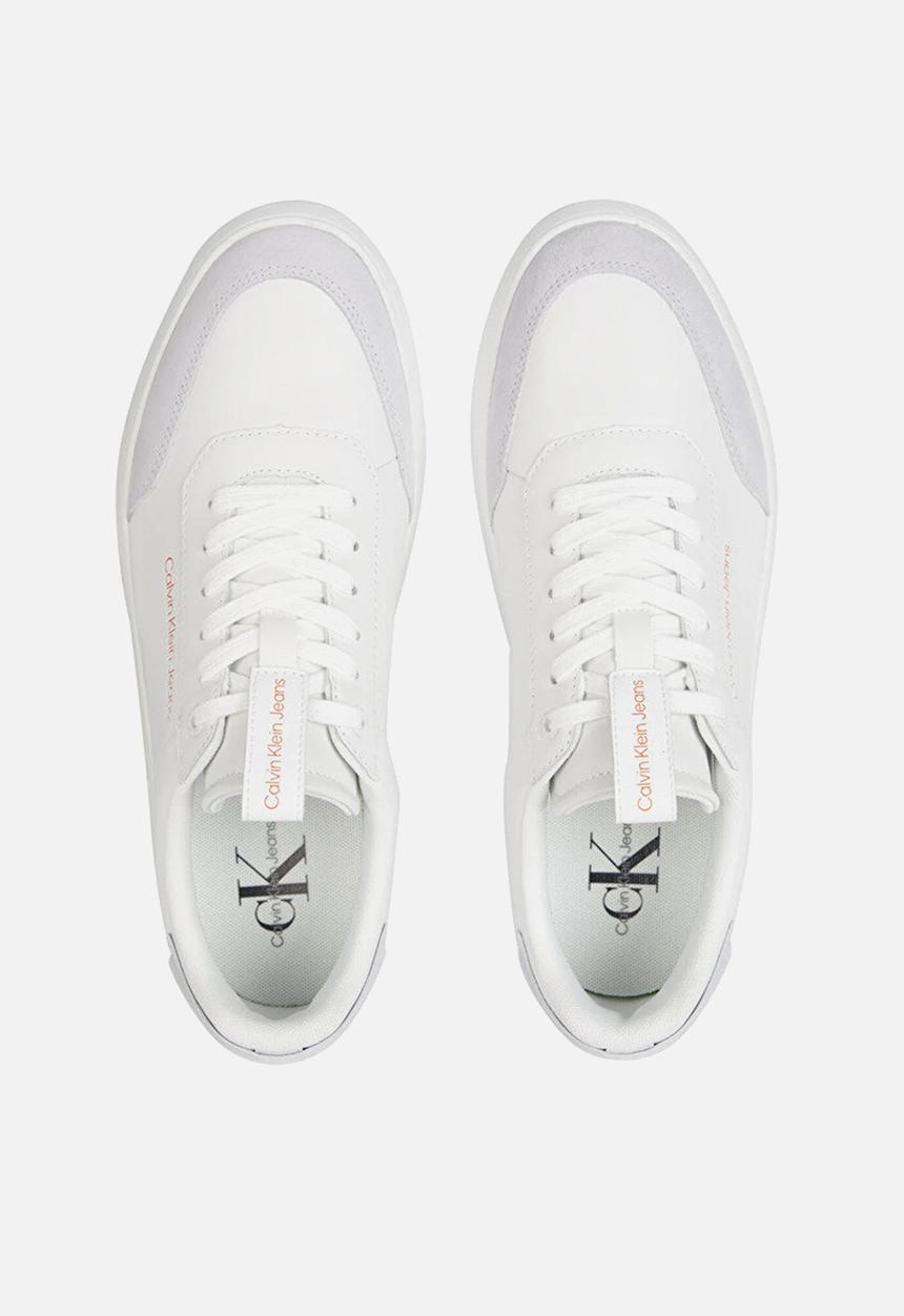 Calvin Klein - Casual cupsole high/low freq - white / oyster mushroom / firecracker