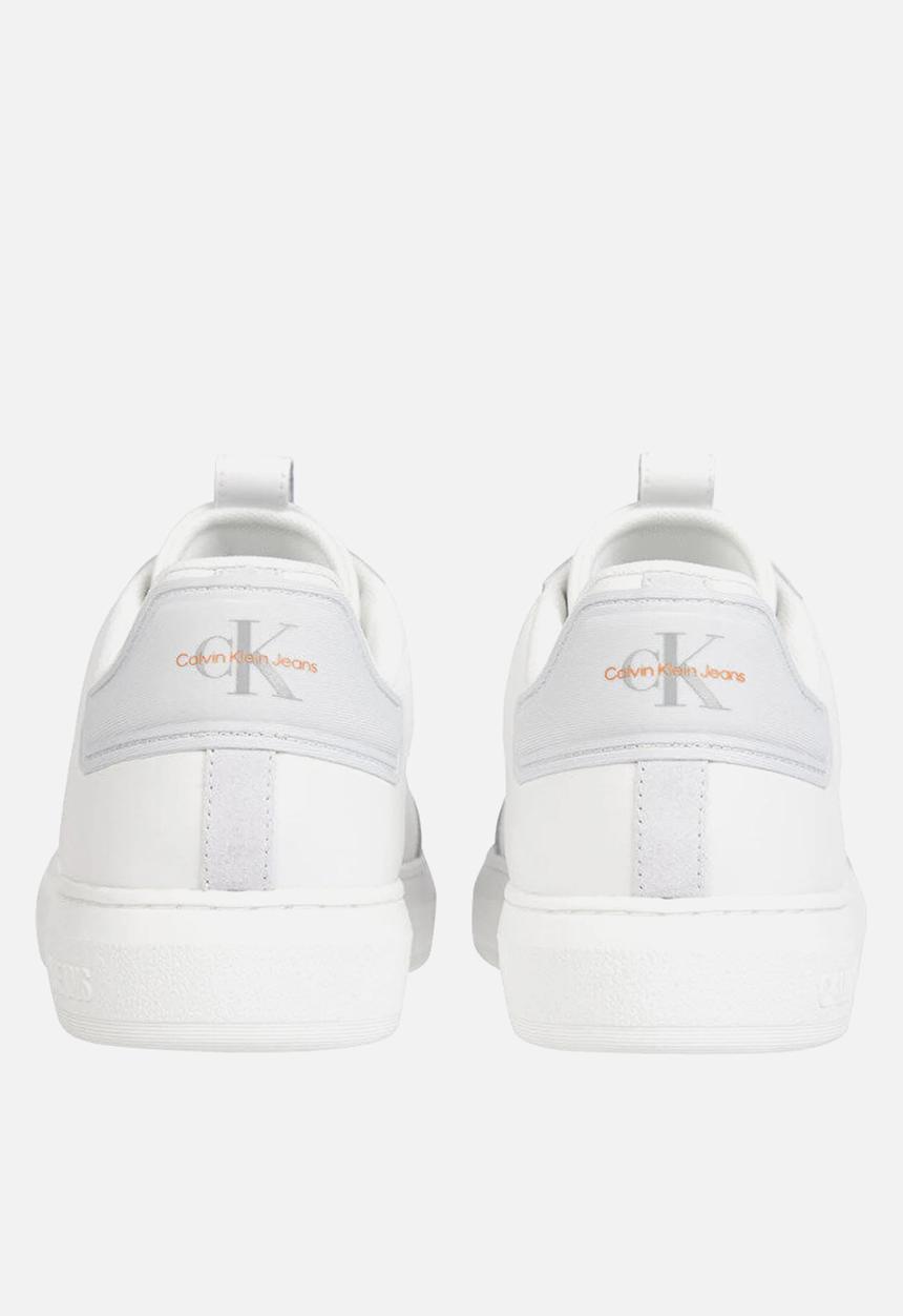 Calvin Klein - Casual cupsole high/low freq - white / oyster mushroom / firecracker