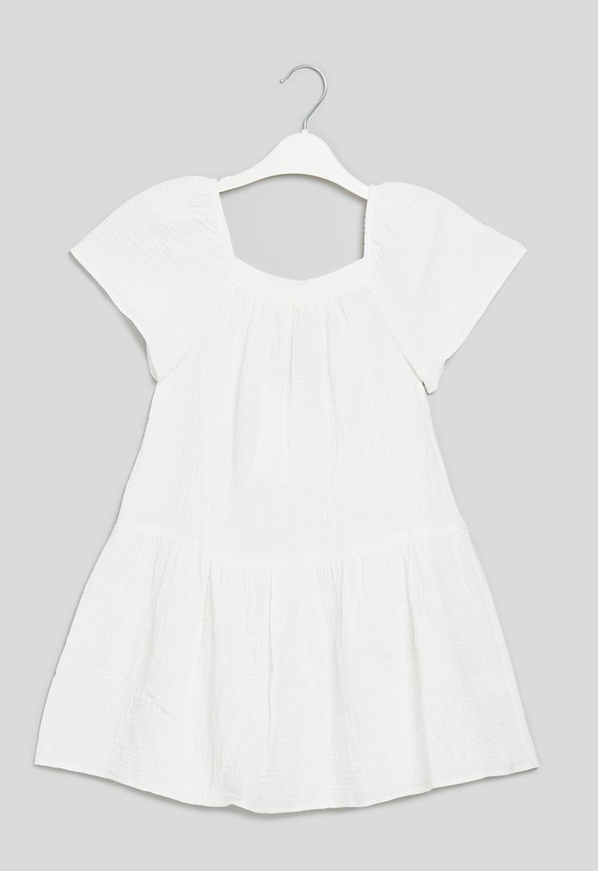 Superbalist - Drop waist textured dress - ivory