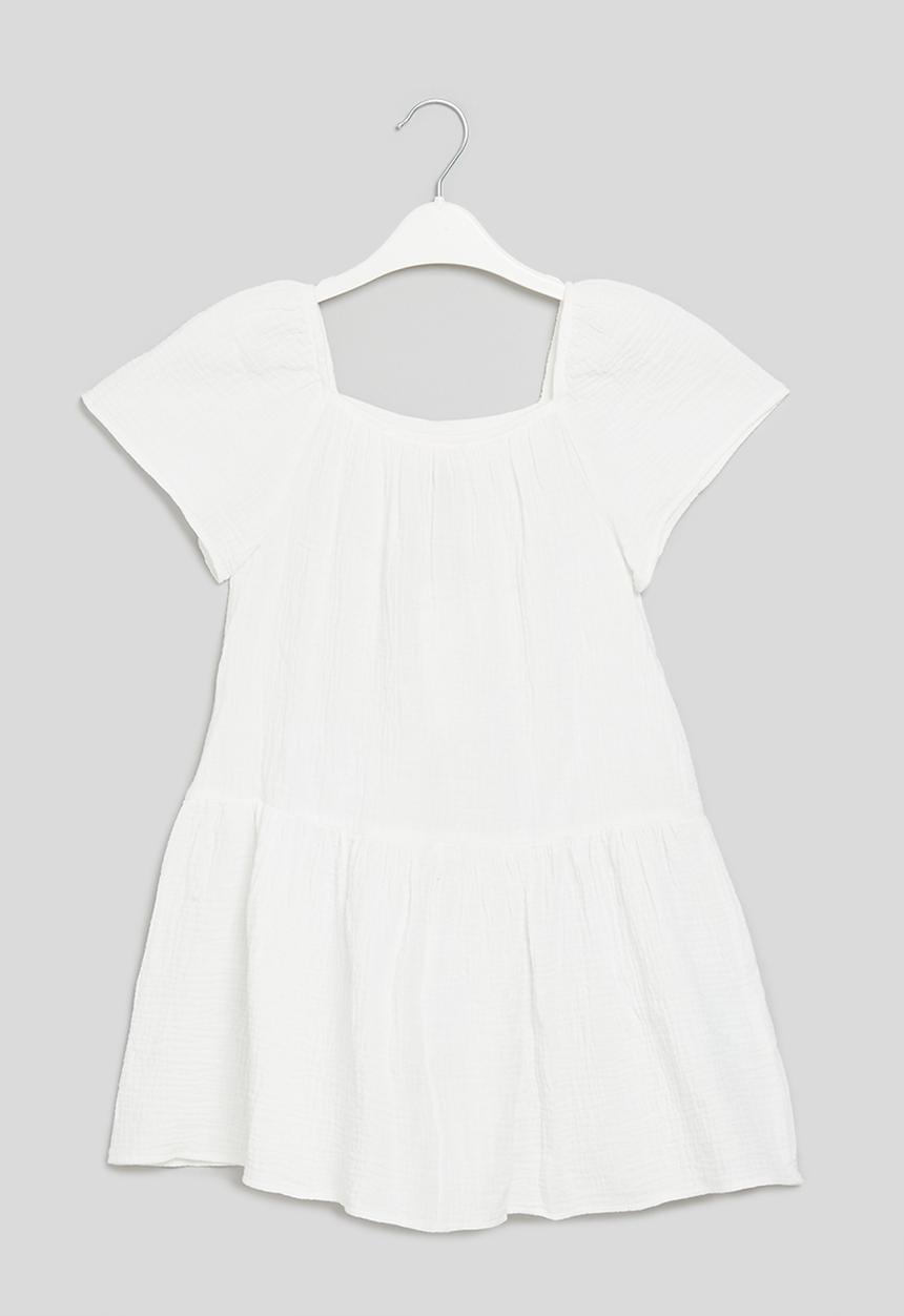 Superbalist - Drop waist textured dress - ivory