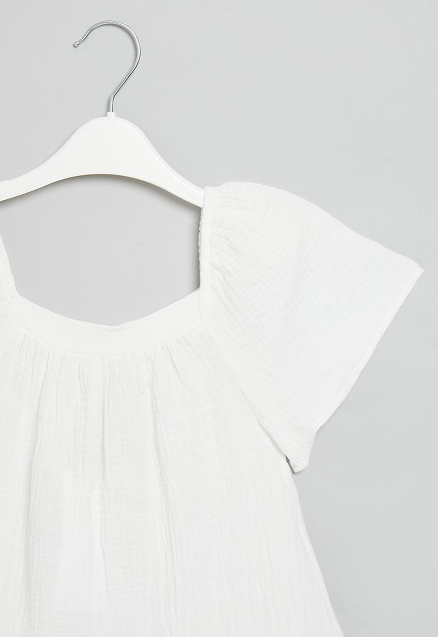 Superbalist - Drop waist textured dress - ivory
