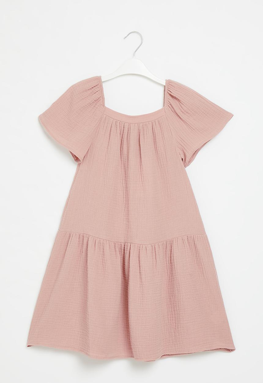 Superbalist - Drop waist textured dress - pale rose