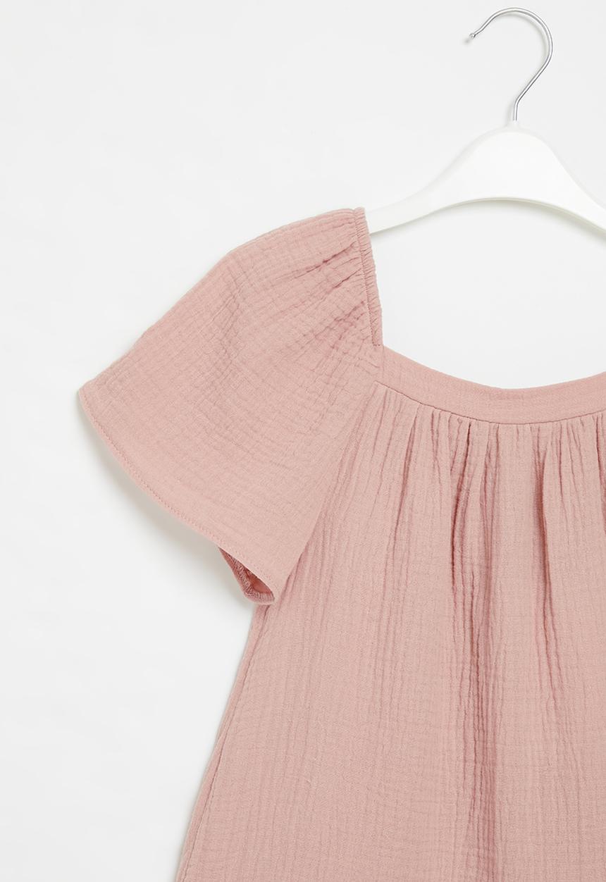 Superbalist - Drop waist textured dress - pale rose