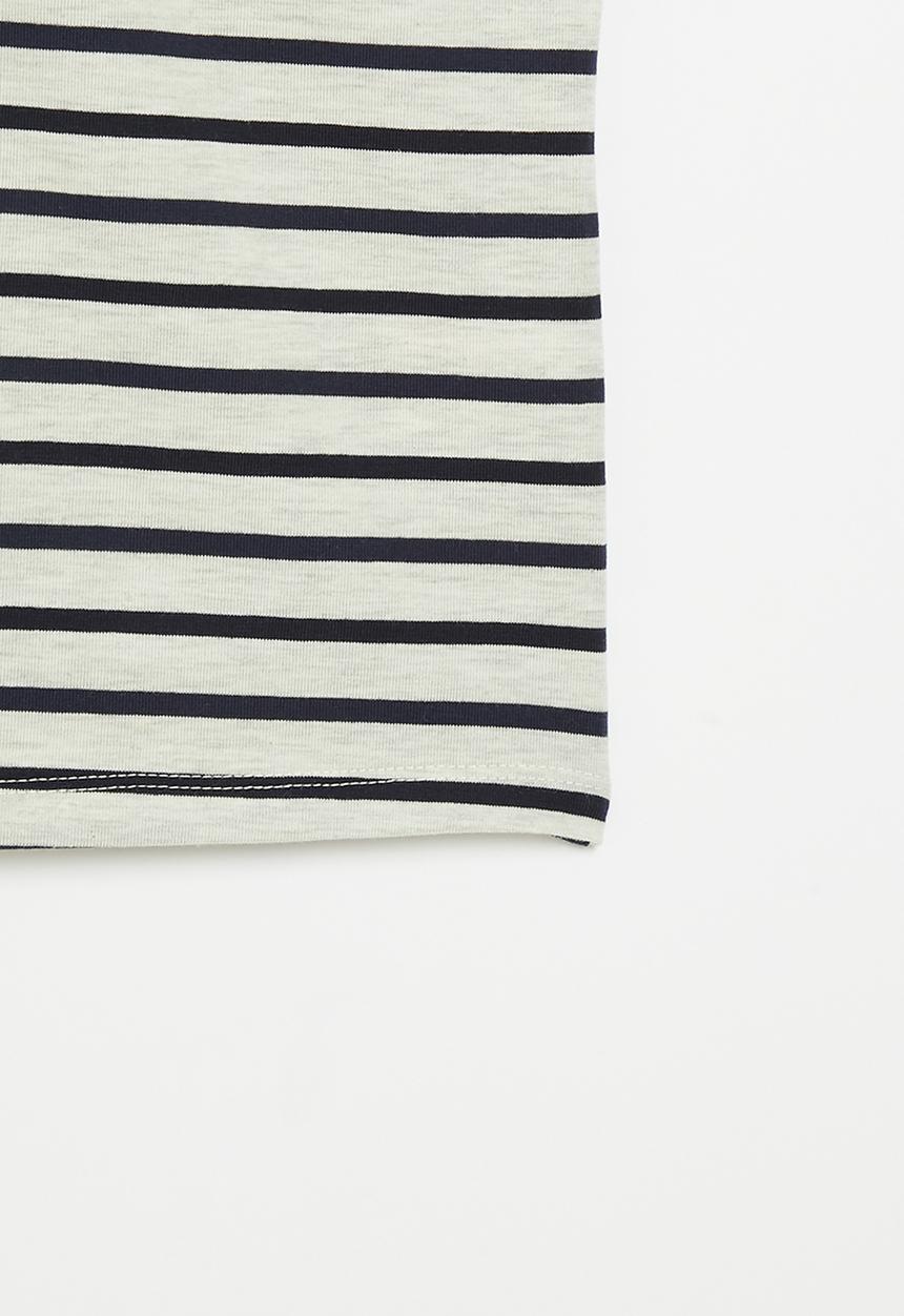 Superbalist - Girls stripe T-shirt - navy/ice melange stripe