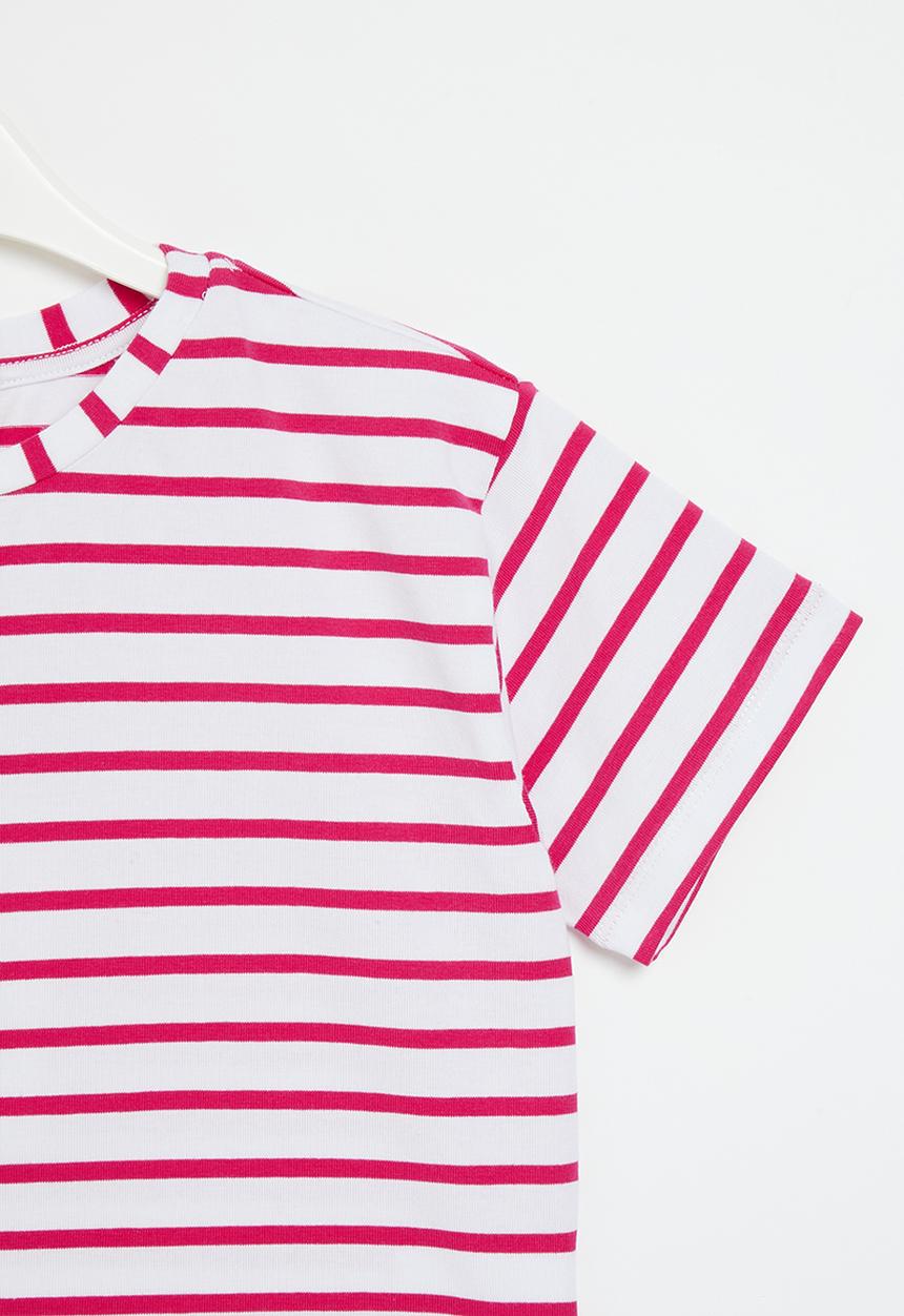 Superbalist - Girls stripe T-shirt - pink/white stripe