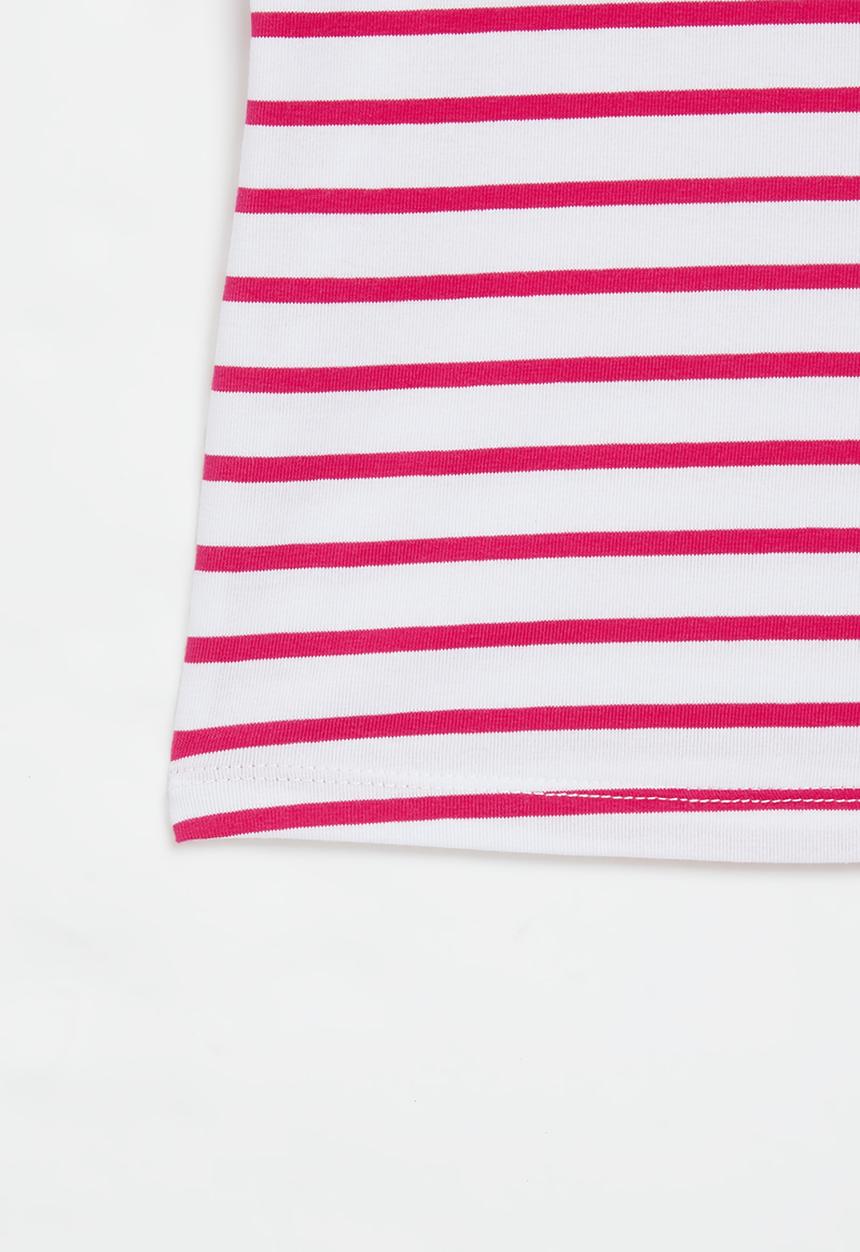 Superbalist - Girls stripe T-shirt - pink/white stripe