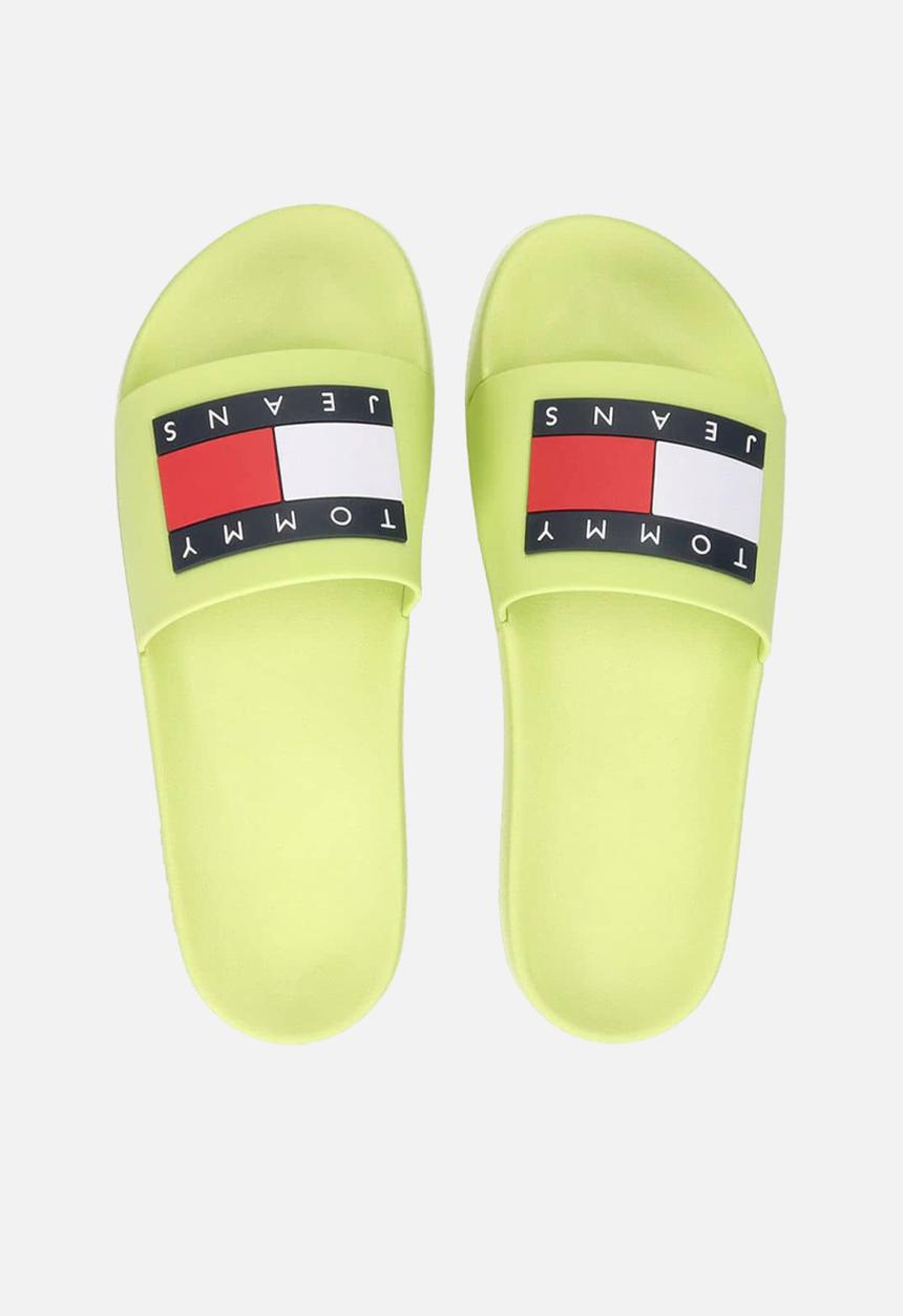 Tommy Hilfiger - Tommy Jeans Flag Pool Slide - light citrus