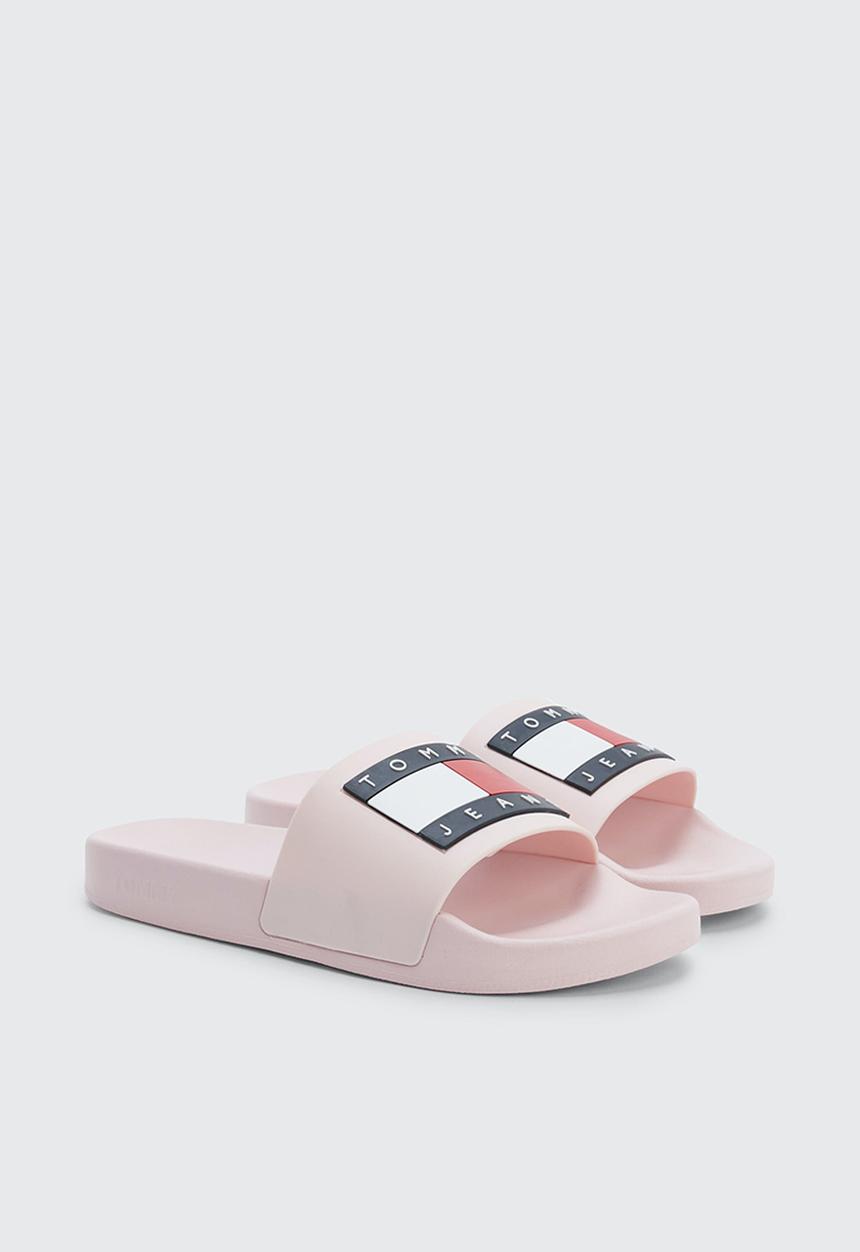 Tommy Hilfiger - Tommy Jeans Flag Pool Slide - misty pink