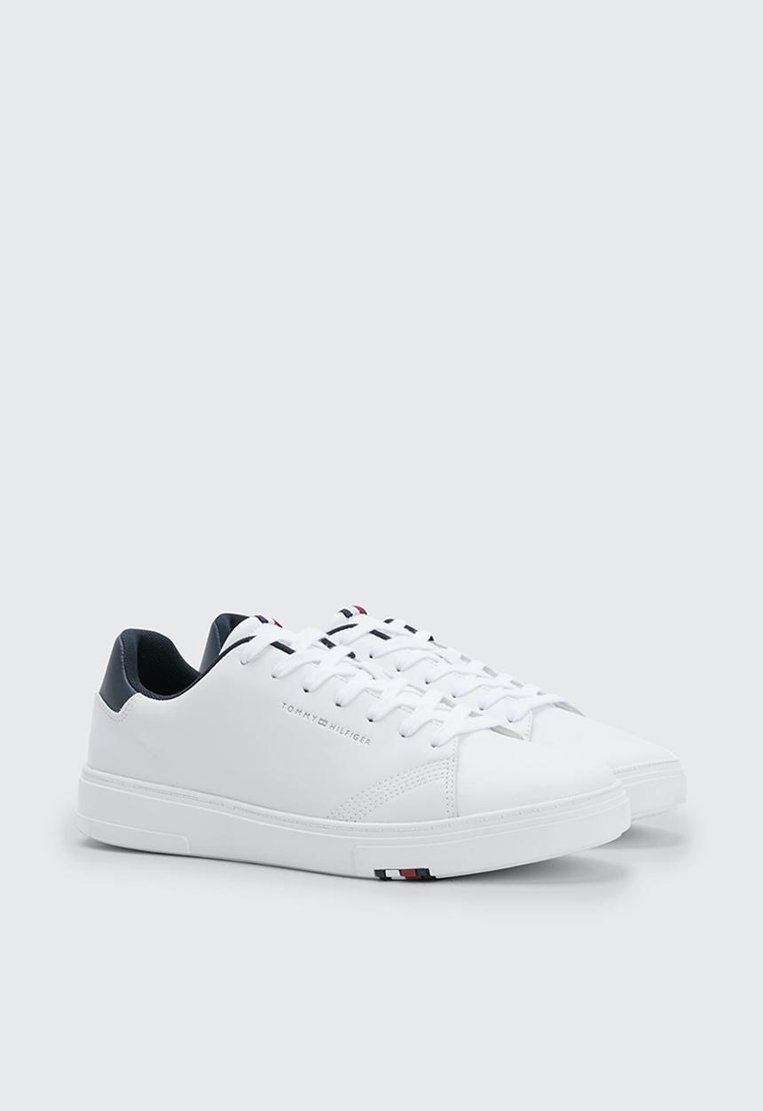 Tommy Hilfiger - Elevated rbw cupsole leather - white
