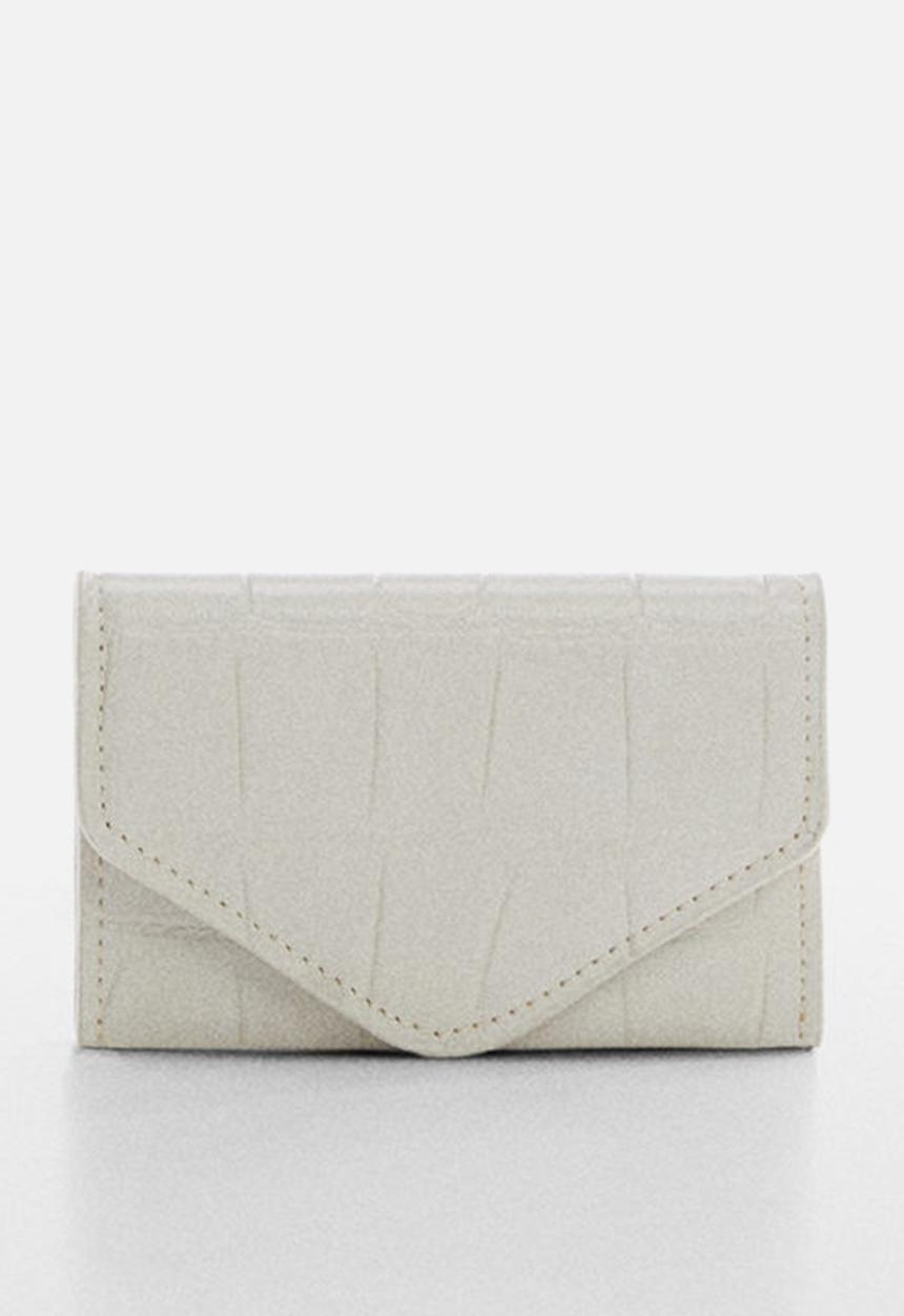 MANGO - Card holder agnes-off white