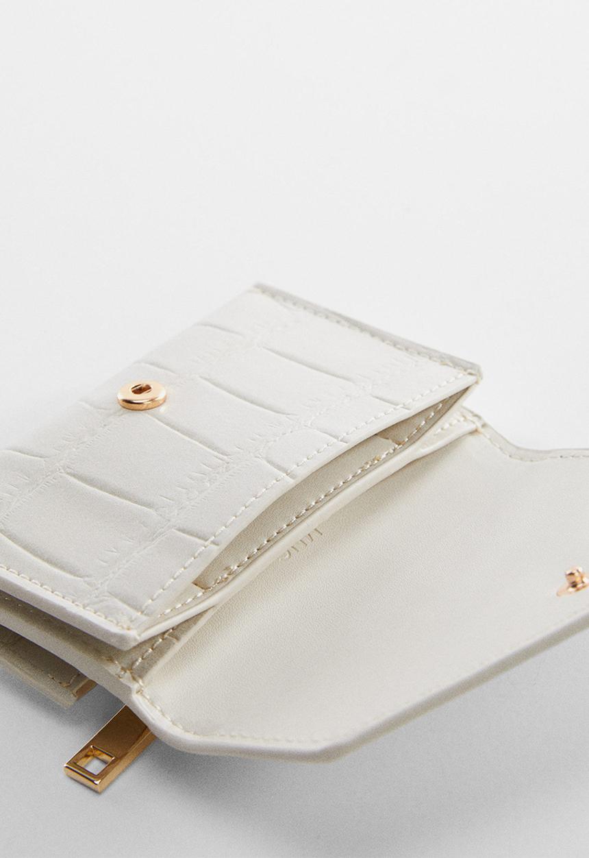 MANGO - Card holder agnes-off white
